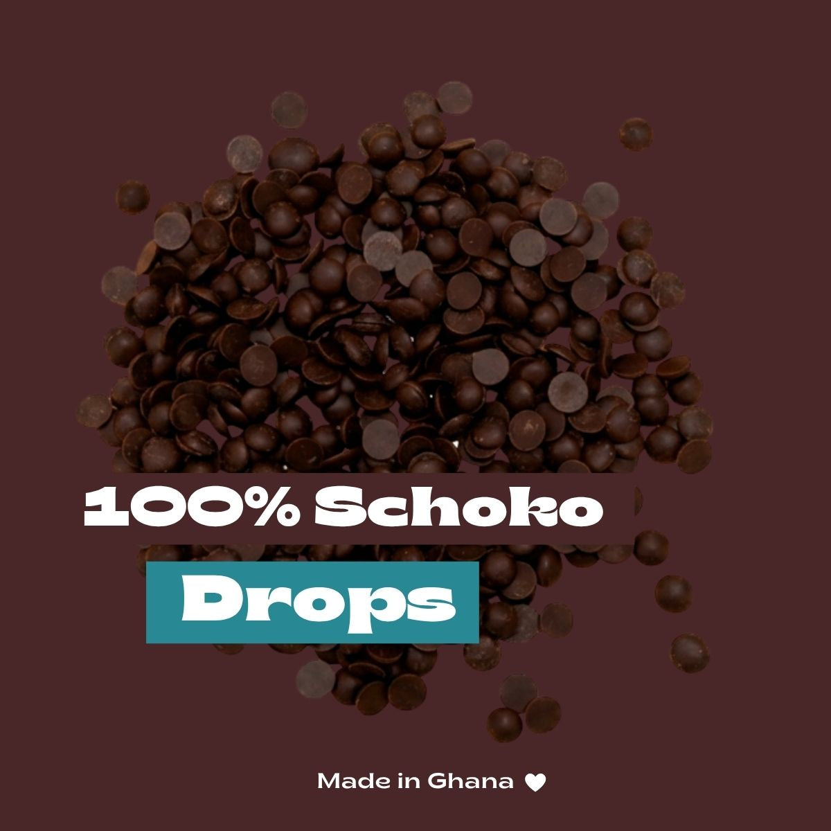 Bio-Schokoladentropfen 100% PURE COCOA | Vegan
