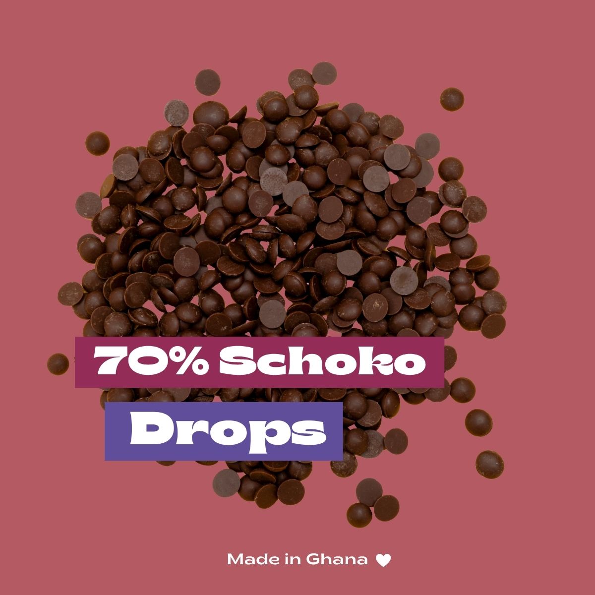 Bio-Schokoladentropfen 70% Mild Dark | Vegan