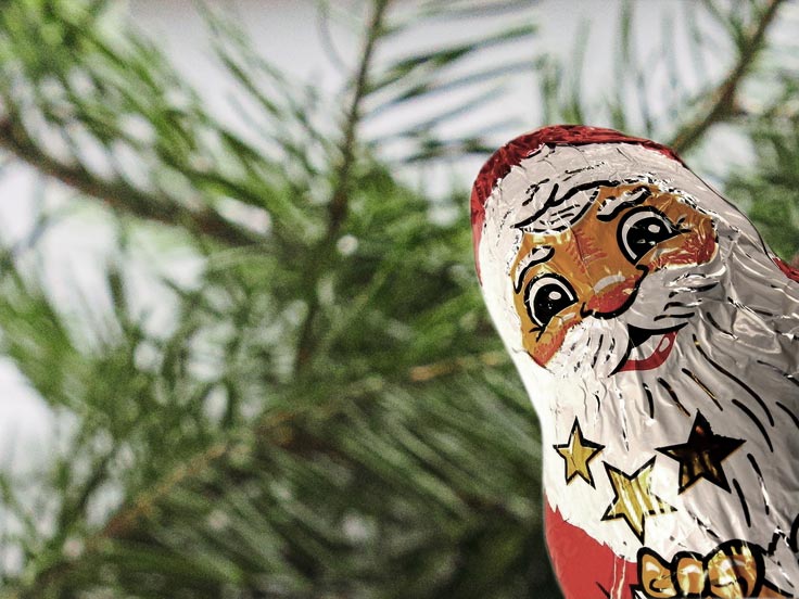 Was passiert mit dem Schokoladenweihnachtsmann nach Weihnachten?