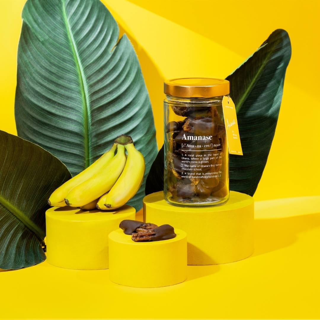 Amanase Bio-Banana Bites | Zero Waste Glas (200g)