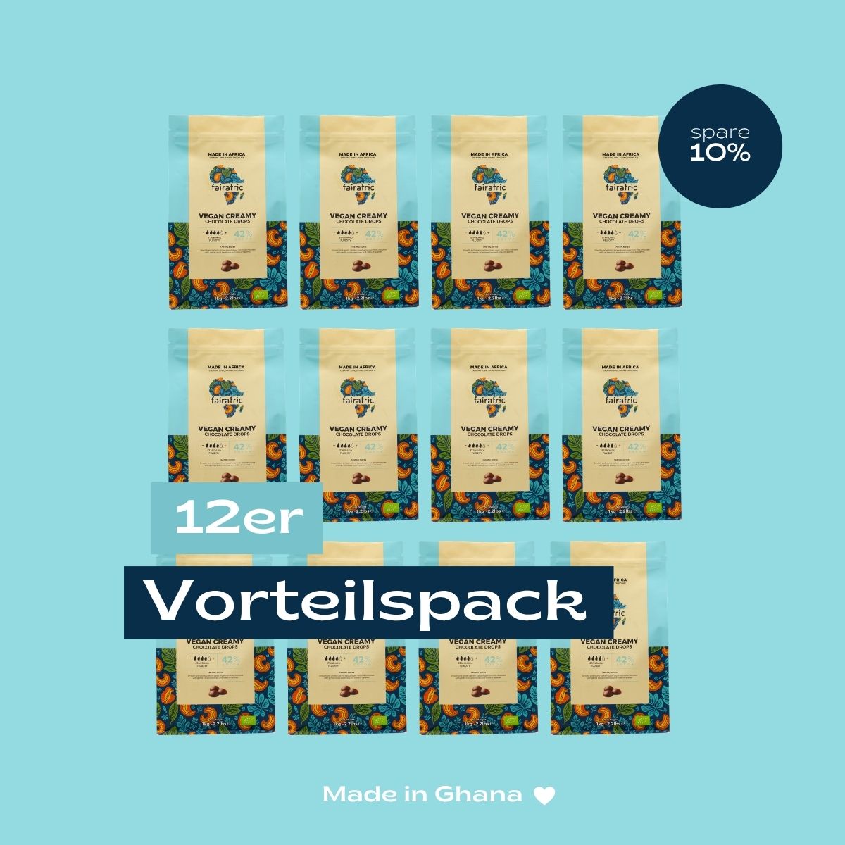 Bio-Schokoladentropfen 42% Creamy Classic | Vegan