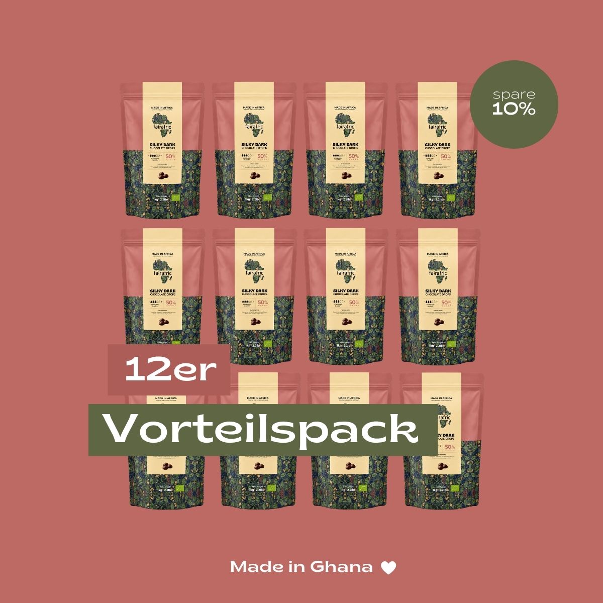 Bio-Schokoladentropfen 50% Silky Dark | Vegan