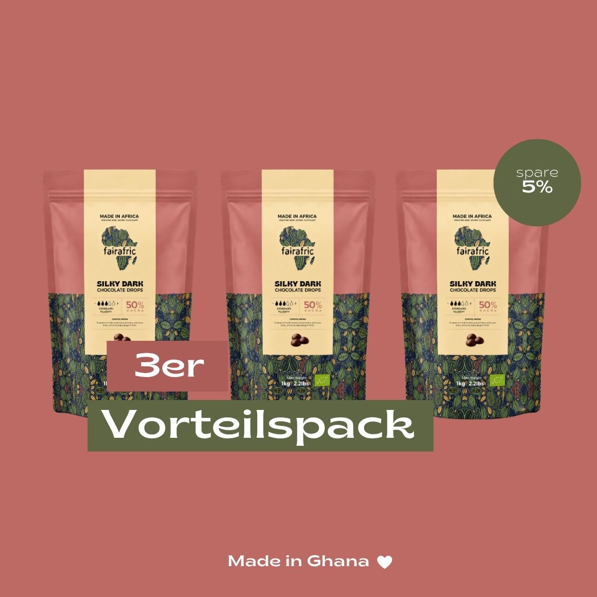 Bio-Schokoladentropfen 50% Silky Dark | Vegan