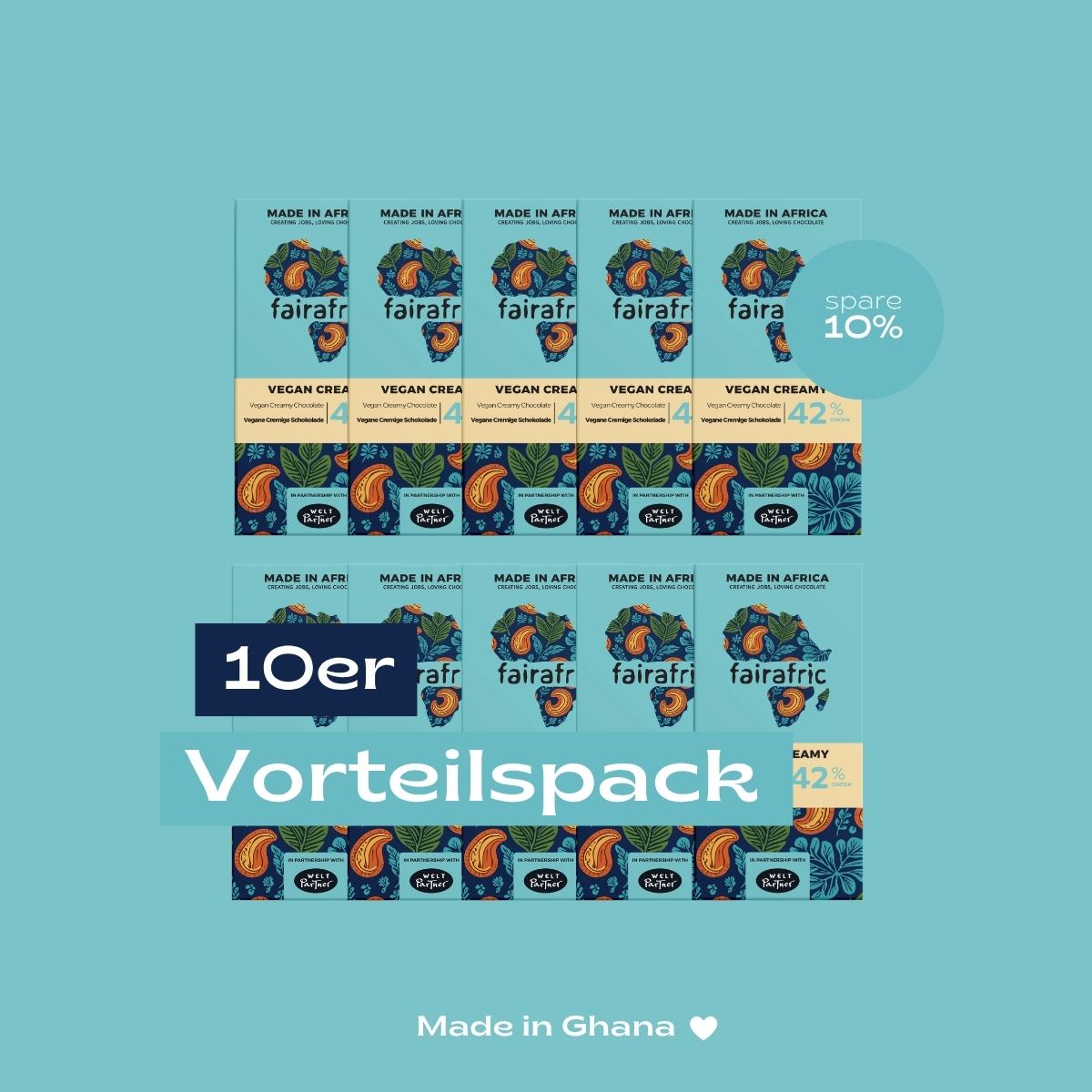 42% CREAMY CASHEW | 80g Tafel
