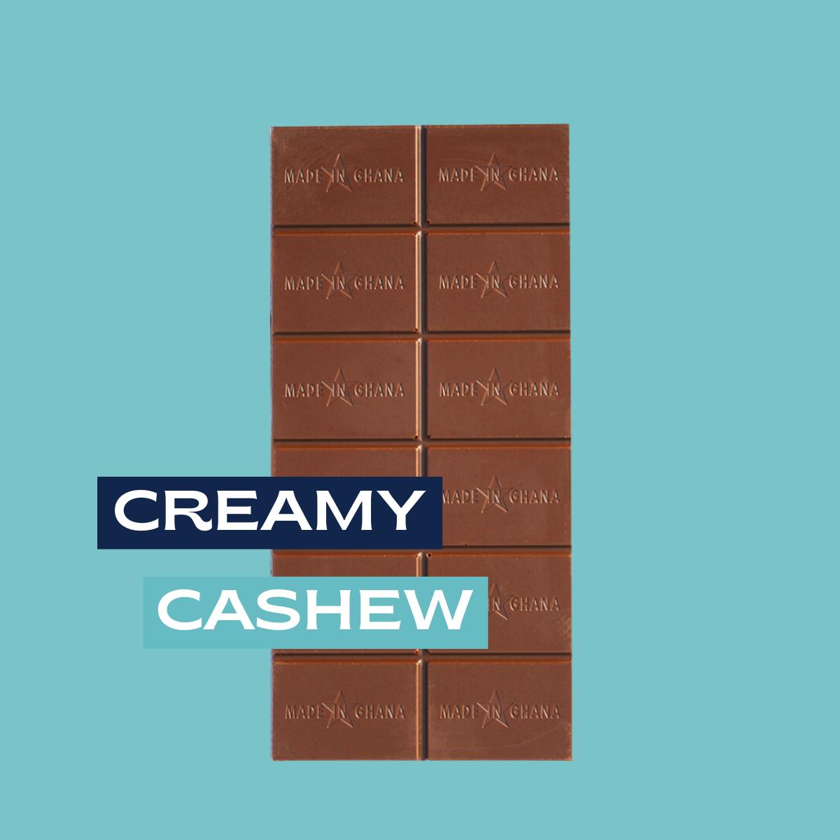 42% Organic Creamy Cashew Chocolate | Vegan
