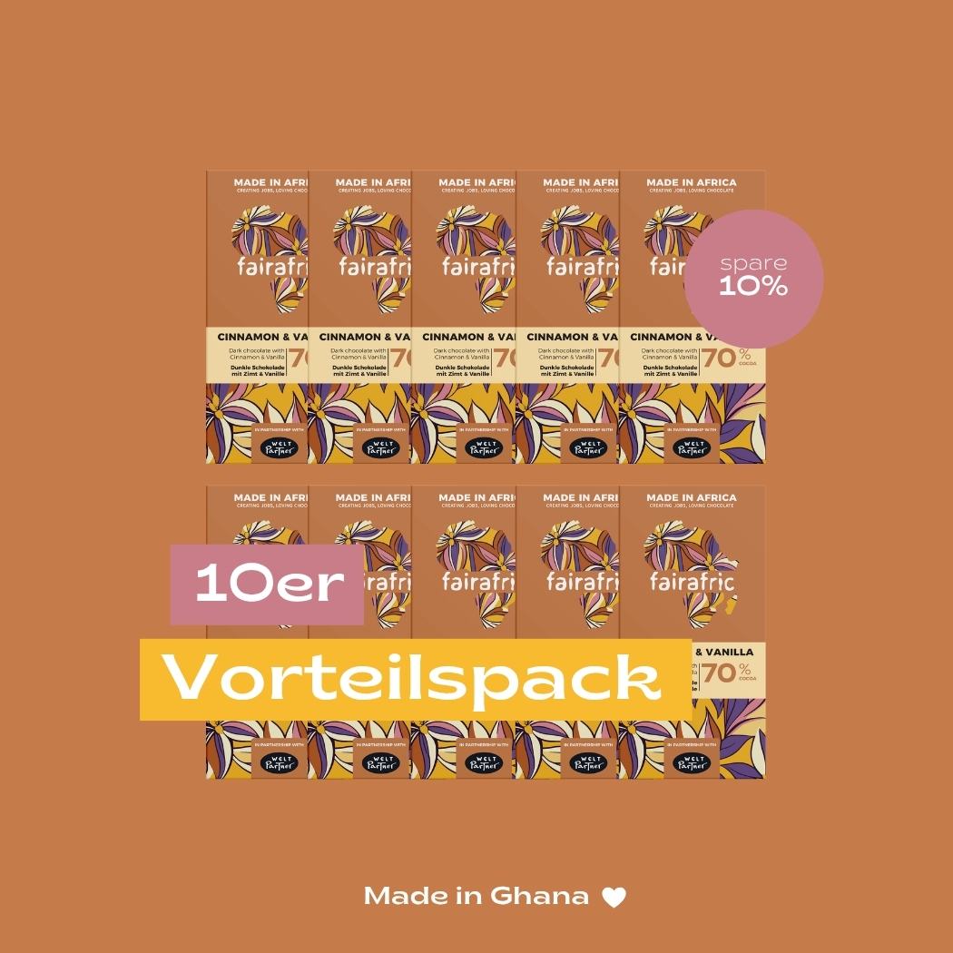 70%  CINNAMON & VANILLA | 80g Tafel