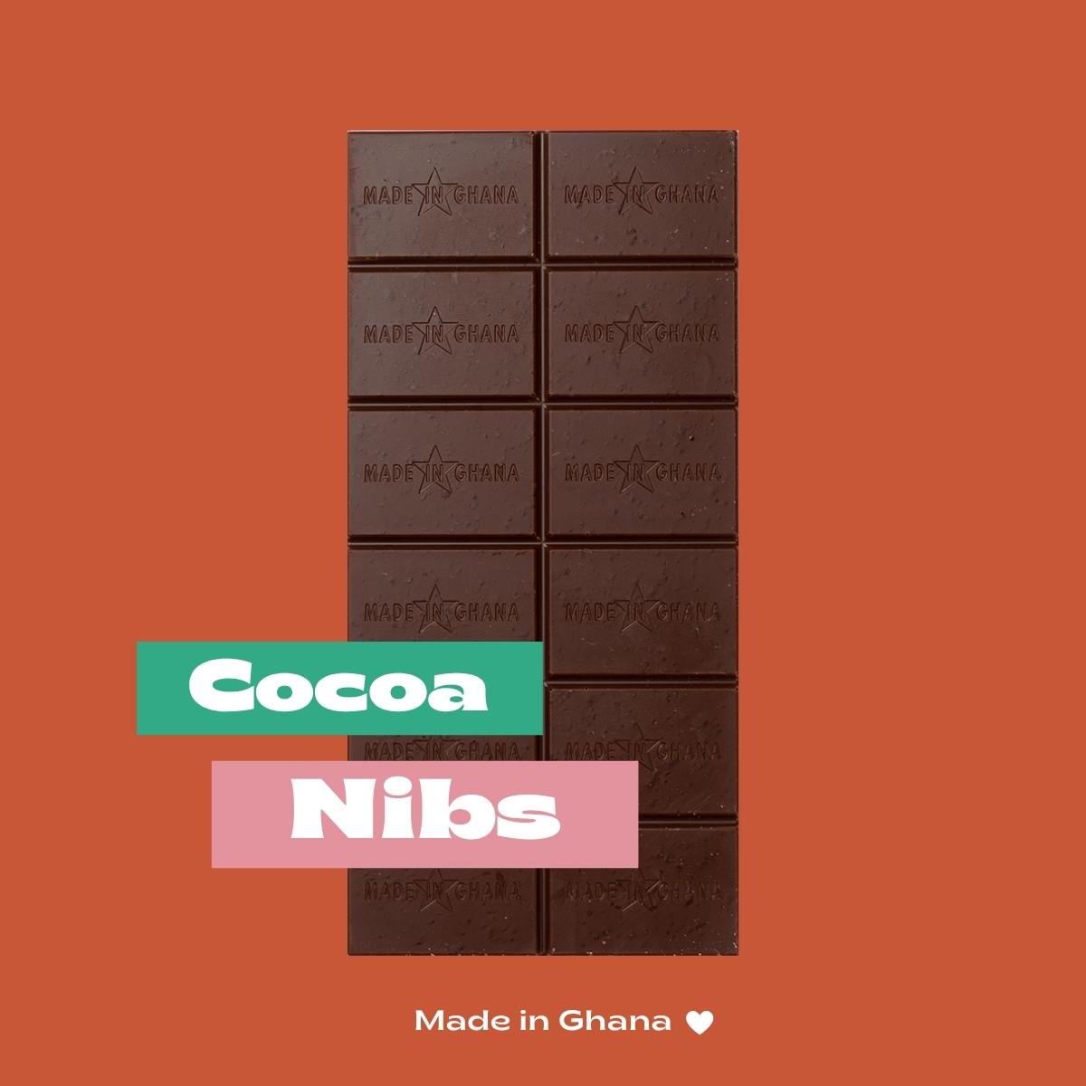 70% Organic Dark Chocolate with Cocoa Nibs I Vegan