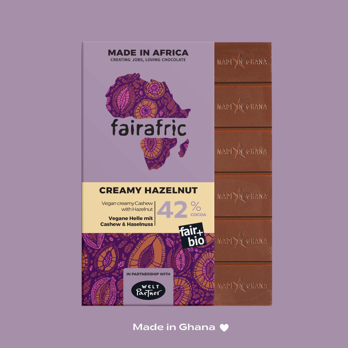 42% CREAMY HAZELNUT | vegan light with cashew